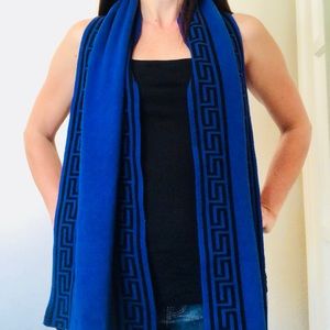 Versace wool and cashmere scarf